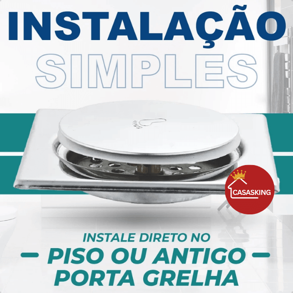 Ralo Inox Anti-Baratas e Escorpiões com Vedação Completa