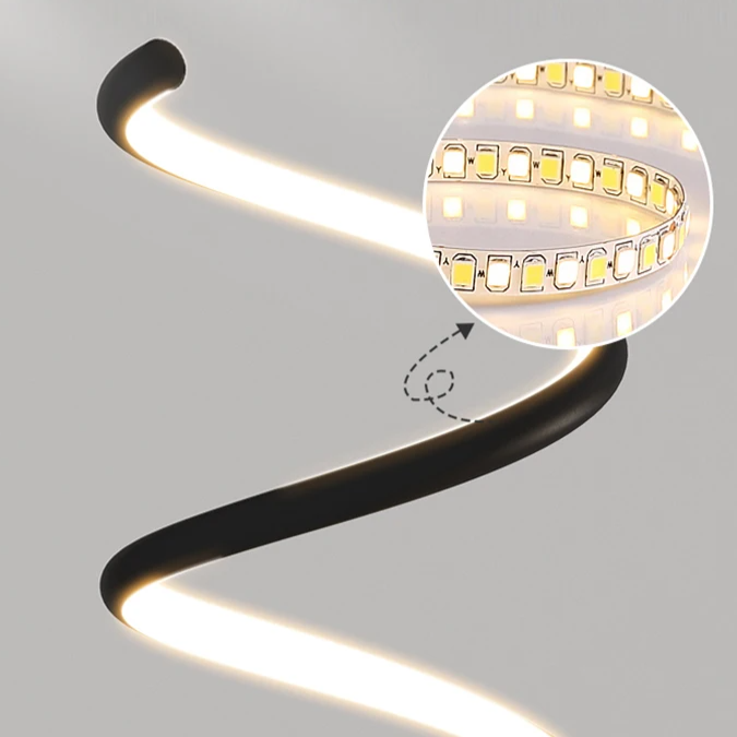 Pendente Tornado - Moderno LED Espiral