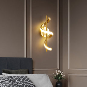 Pendente Moderno - Espiral LED Dourado ou Preto