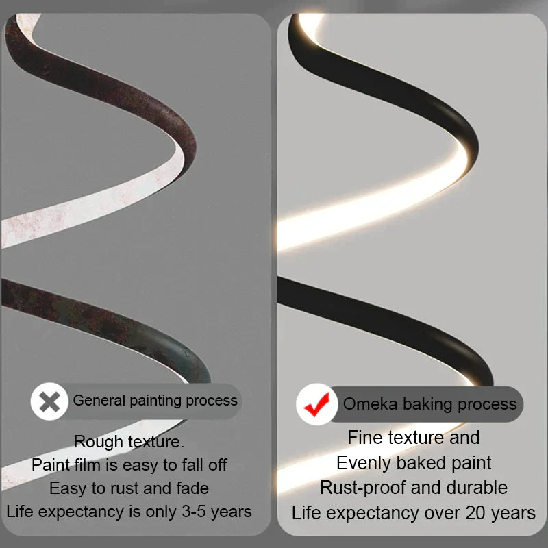 Pendente Tornado - Moderno LED Espiral