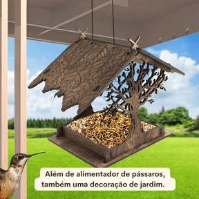 Alimentador de pássaros ao ar livre - CASASKING